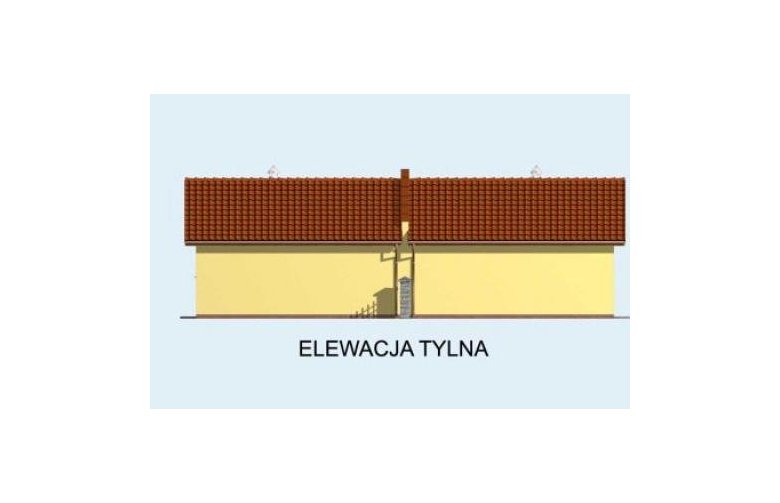 Projekt garażu G86 bliźniak (jeden segment), projekty garaży - elewacja 2