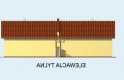 Projekt garażu G86 bliźniak (jeden segment), projekty garaży - elewacja 2