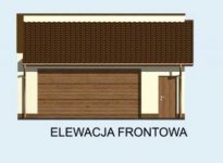 Elewacja projektu G80 garaż dwustanowiskowy - 1