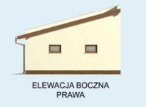 Elewacja projektu G80 garaż dwustanowiskowy - 4