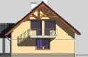 Projekt domu wolnostojącego LK&589 - elewacja 4