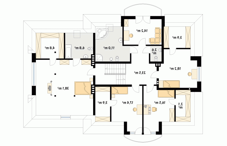 Projekt domu wielorodzinnego Bachus 5 - 