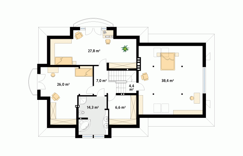 Projekt domu wielorodzinnego Bachus 6 - 