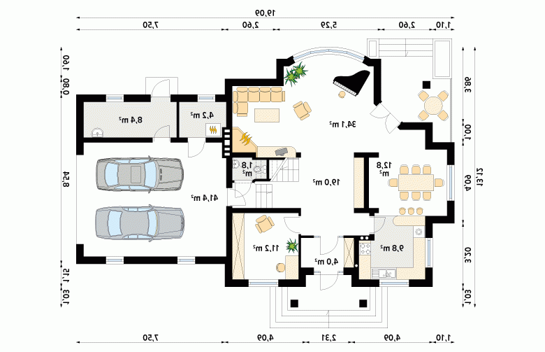 Projekt domu wielorodzinnego Bachus 6 - 