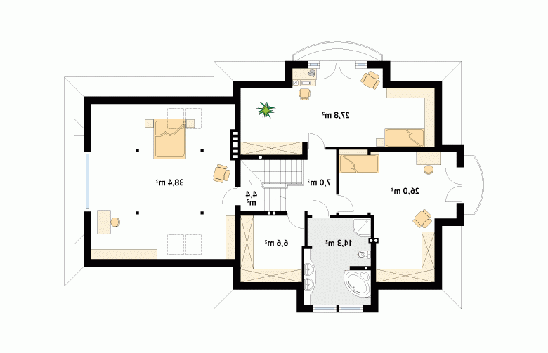 Projekt domu wielorodzinnego Bachus 6 - 