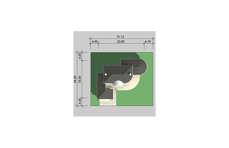 Projekt domu szkieletowego LK&608 - Usytuowanie