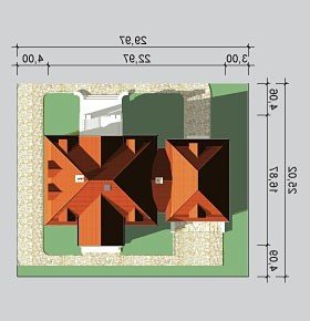 Usytuowanie budynku LK&862 w wersji lustrzanej