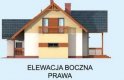 Projekt domu z poddaszem FARGO - elewacja 4