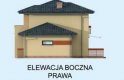 Projekt domu z poddaszem ROSARIO - elewacja 4