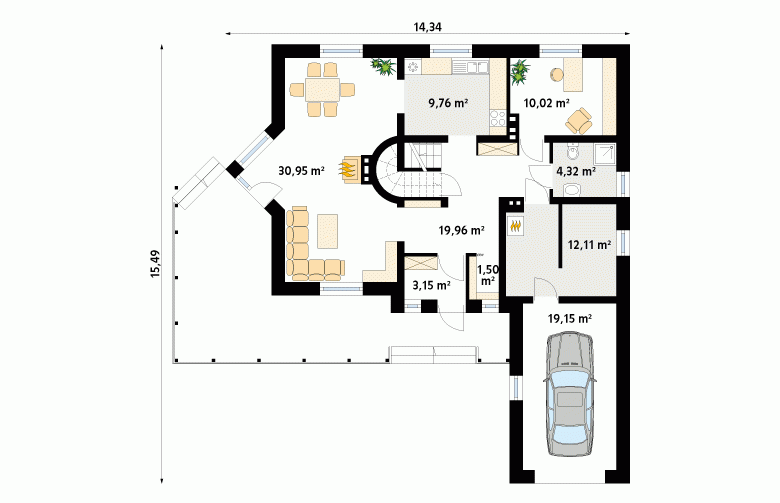 Projekt domu wielorodzinnego Batuta 2 - 