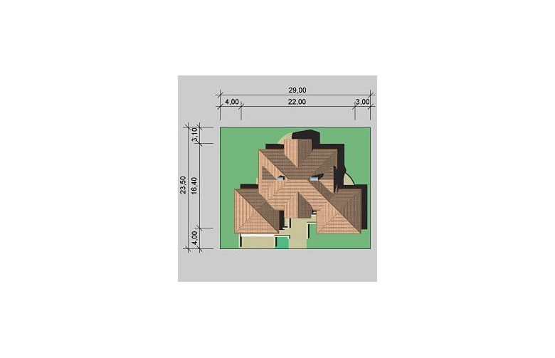 Projekt domu wolnostojącego LK&39 - Usytuowanie