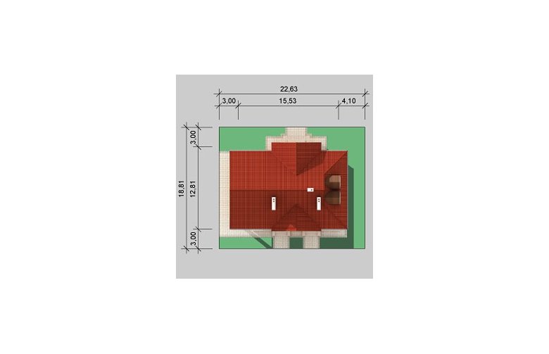 Projekt domu wolnostojącego LK&42 - Usytuowanie