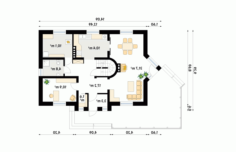 Projekt domu wielorodzinnego Batuta - 