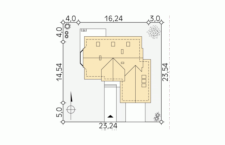 Projekt domu wielorodzinnego Batuta 3 - Usytuowanie