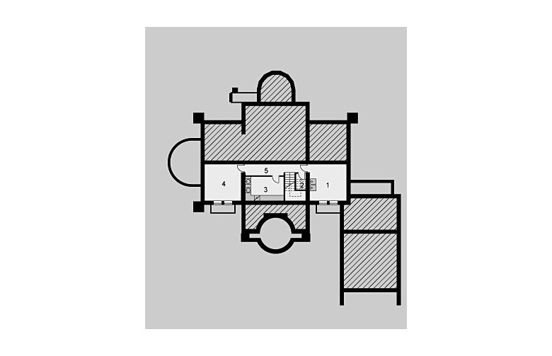 Projekt domu piętrowego LK&52 - piwnica