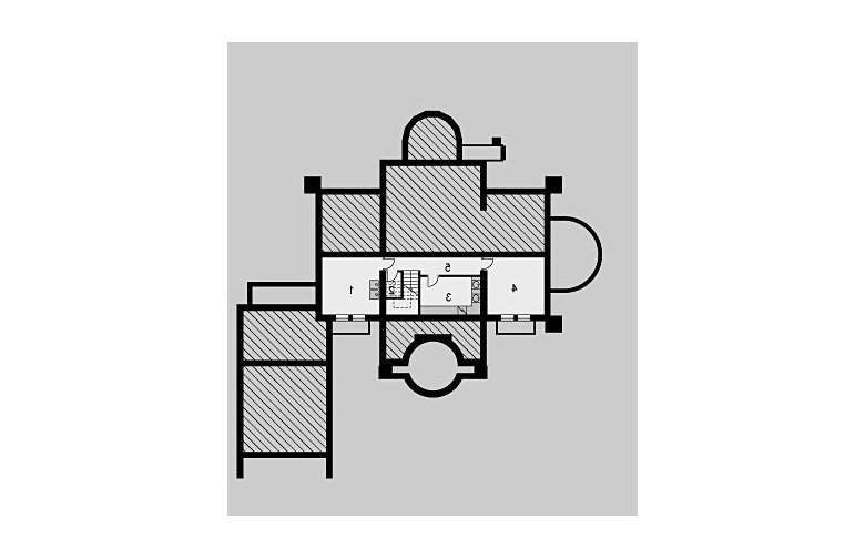 Projekt domu piętrowego LK&52 - piwnica