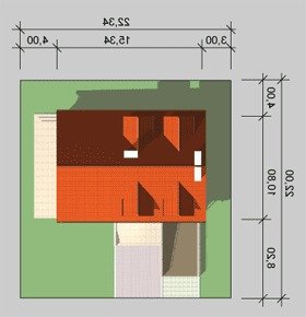 Usytuowanie budynku LK&64 w wersji lustrzanej