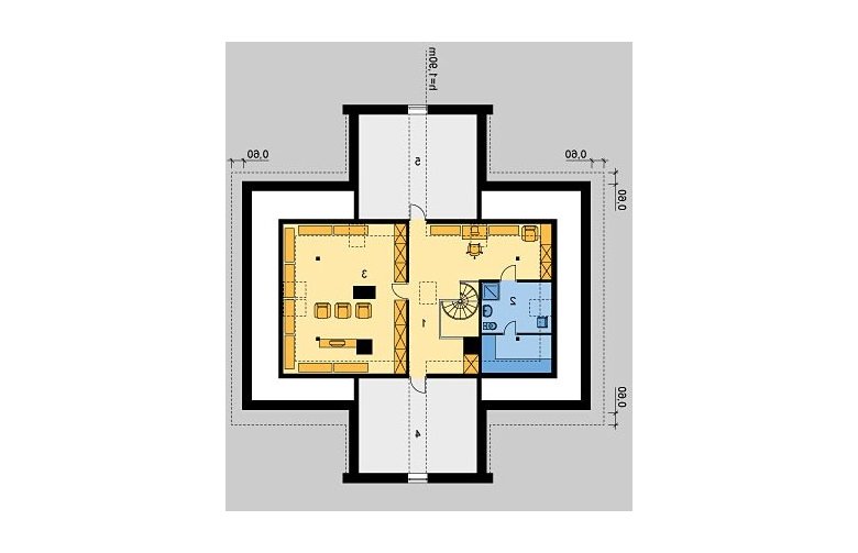 Projekt domu piętrowego LK&347 - poddasze