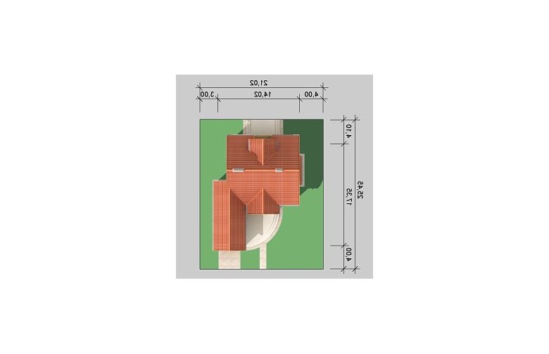 Projekt domu wolnostojącego LK&83 - Usytuowanie - wersja lustrzana