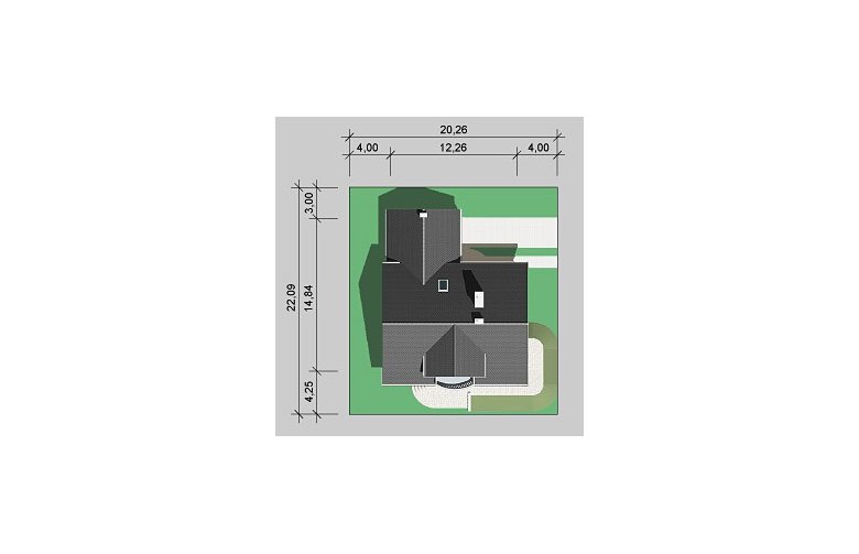 Projekt domu wolnostojącego LK&86 - Usytuowanie