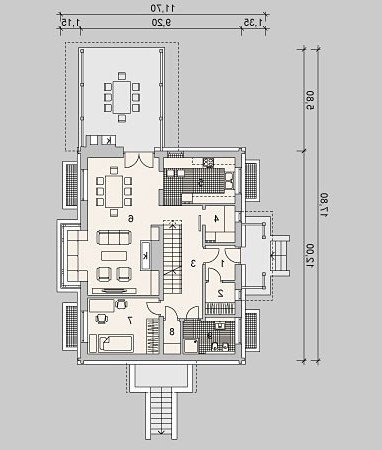 PARTER LK&909 - wersja lustrzana