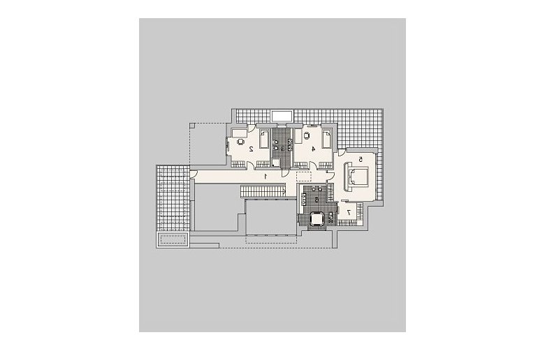 Projekt domu szkieletowego LK&999 - piętro