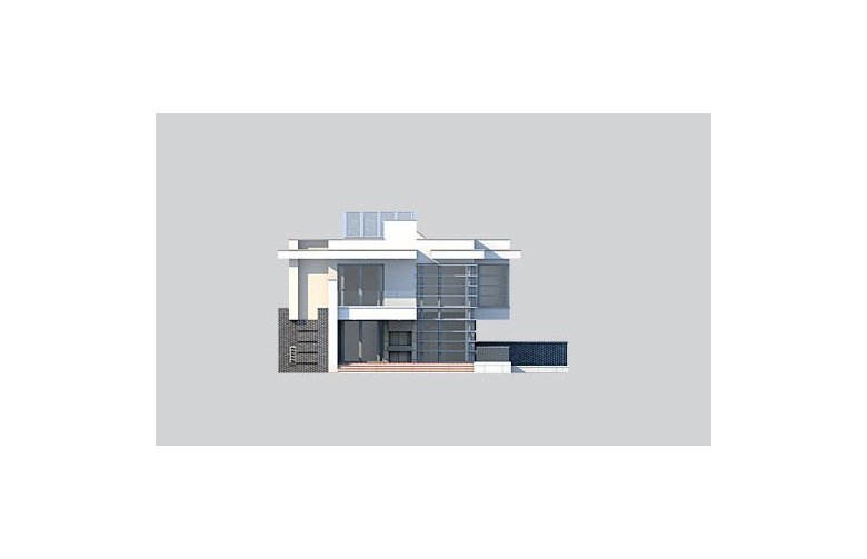Projekt domu z poddaszem LK&975 - elewacja 3