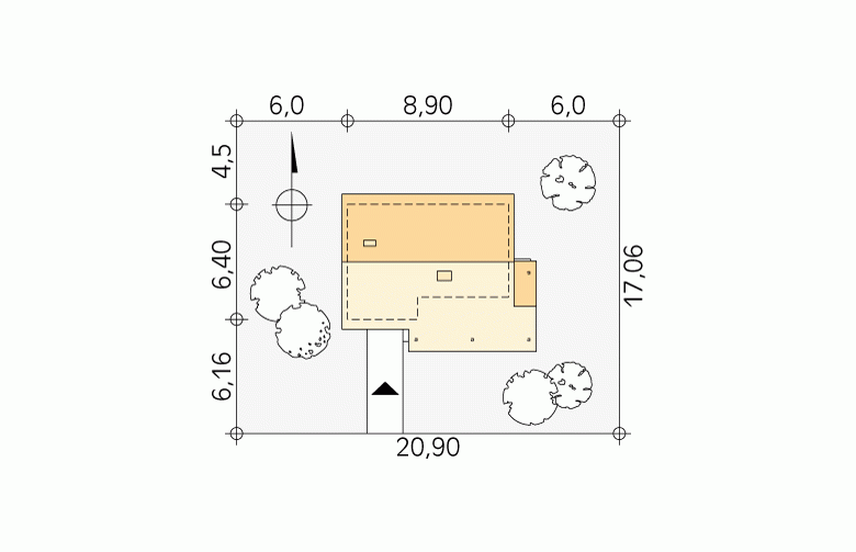 Projekt domu letniskowego Best 3 dr-S - Usytuowanie