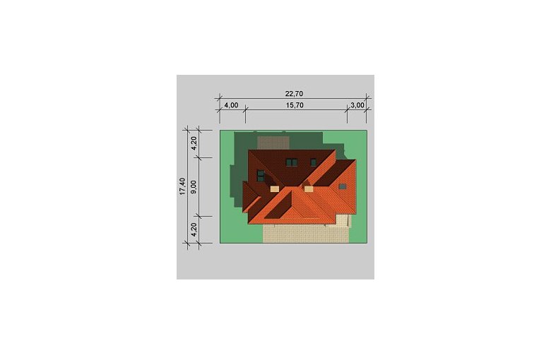 Projekt domu wolnostojącego LK&128 - Usytuowanie