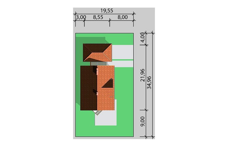 Projekt domu wolnostojącego LK&129 - Usytuowanie