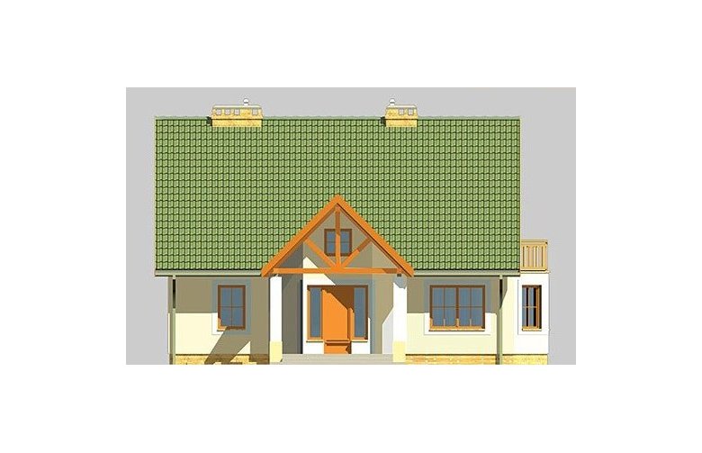 Projekt domu jednorodzinnego LK&133 - elewacja 1