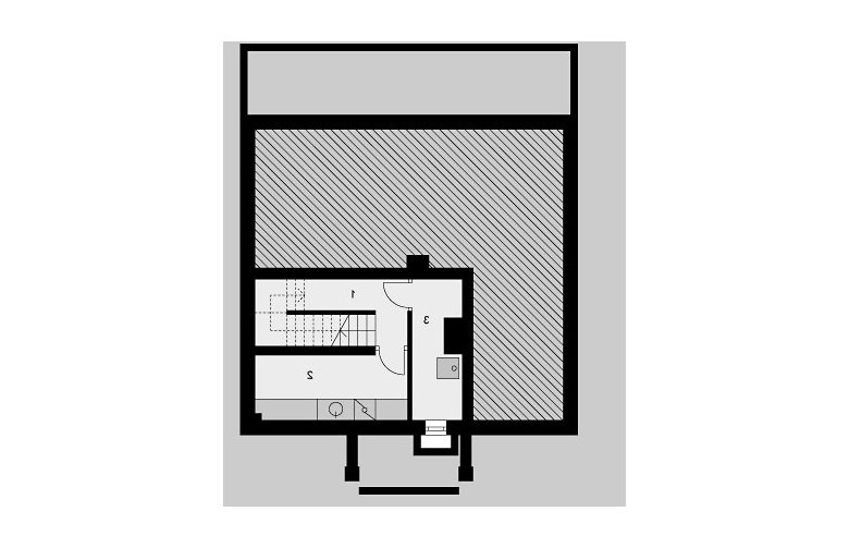 Projekt domu jednorodzinnego LK&136 - piwnica