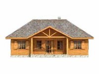 Elewacja projektu Borówka bal - 3 - wersja lustrzana