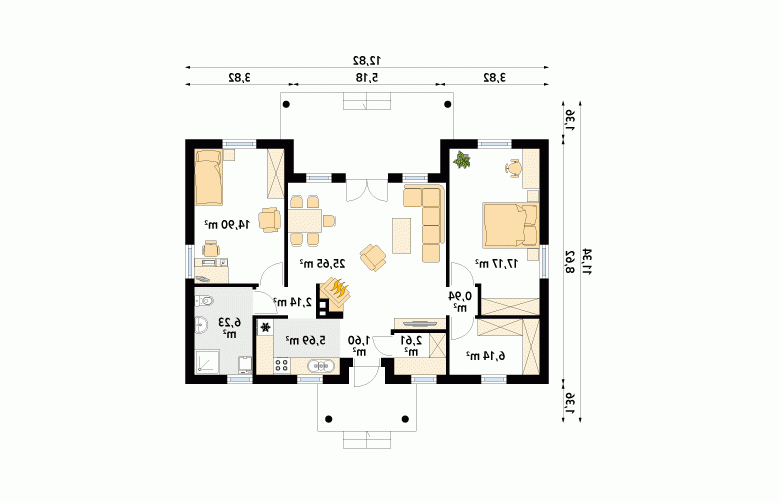 Projekt domu z bala Borówka bal - 