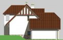 Projekt domu jednorodzinnego LK&148 - elewacja 4