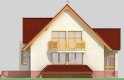 Projekt domu jednorodzinnego LK&151 - elewacja 2