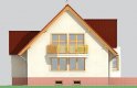 Projekt domu jednorodzinnego LK&151 - elewacja 4