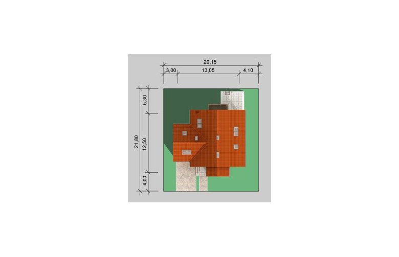 Projekt domu jednorodzinnego LK&163 - Usytuowanie