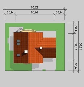 Usytuowanie budynku LK&344 w wersji lustrzanej