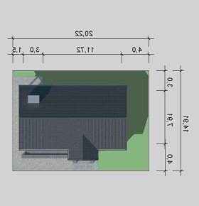 Usytuowanie budynku LK&930 w wersji lustrzanej