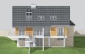 Projekt domu jednorodzinnego LK&185 - elewacja 3