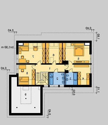 PODDASZE LK&185 - wersja lustrzana