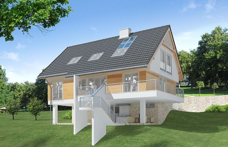 Projekt domu jednorodzinnego LK&185