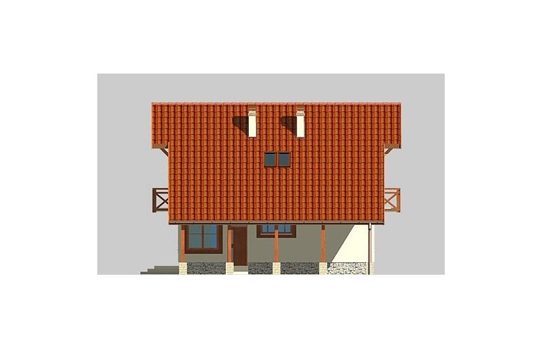 Projekt domu jednorodzinnego LK&199 - elewacja 3