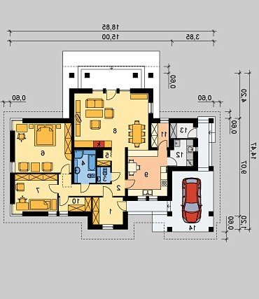 PARTER LK&208 - wersja lustrzana