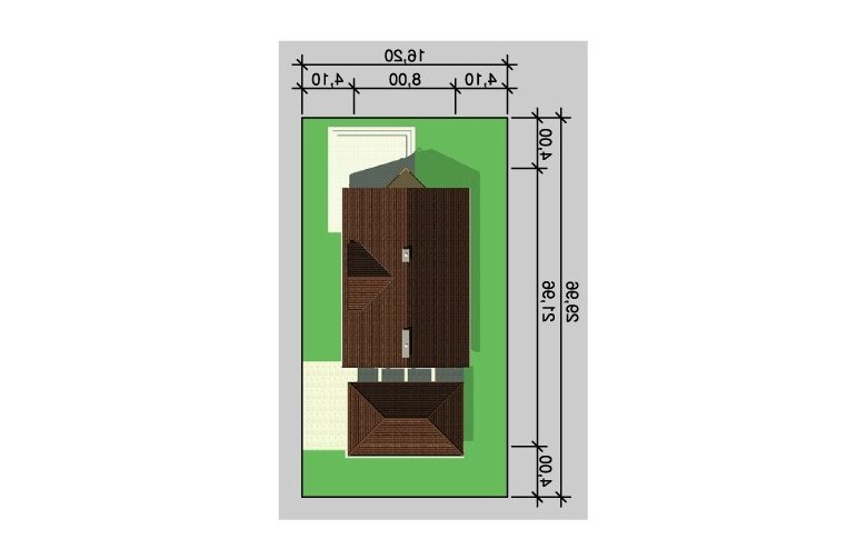 Projekt domu jednorodzinnego LK&209 - Usytuowanie - wersja lustrzana