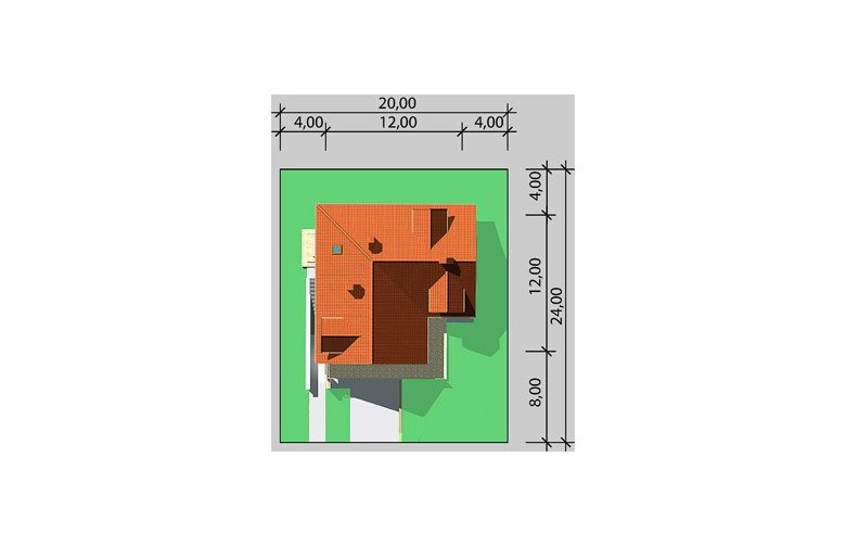 Projekt domu jednorodzinnego LK&214 - Usytuowanie