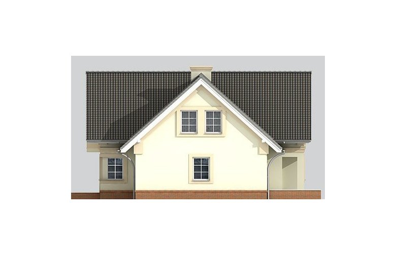Projekt domu jednorodzinnego LK&215 - elewacja 2