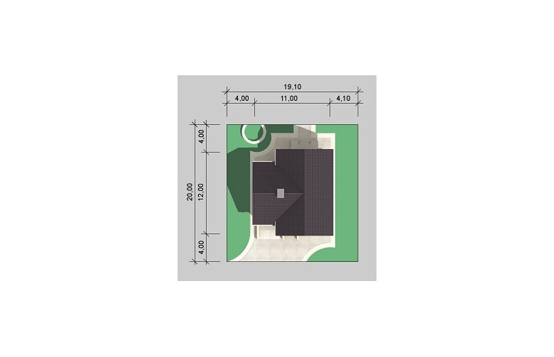 Projekt domu jednorodzinnego LK&215 - Usytuowanie