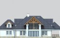 Projekt domu piętrowego LK&882 - elewacja 3